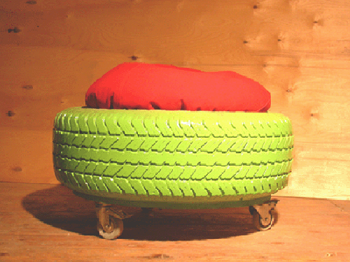 Reciclado de Neumáticos para sillas, mesas y puf´s para exteriores ...