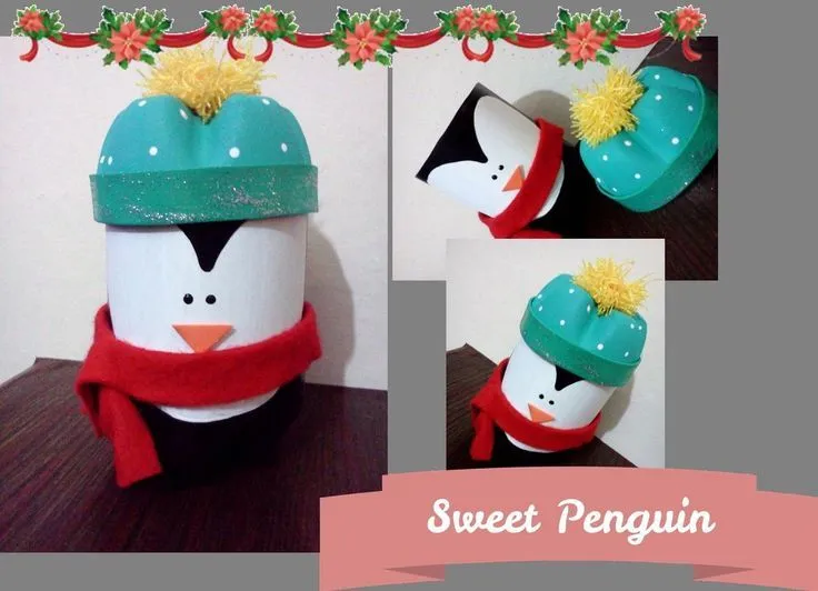 Reciclaje navideño: Divertidos pingüinos con botellas de plástico ...