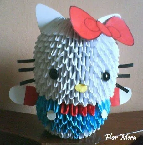 RECICLAR, REUSAR Y CREAR MANUALIDADES: HELLO KITTY EN ORIGAMI