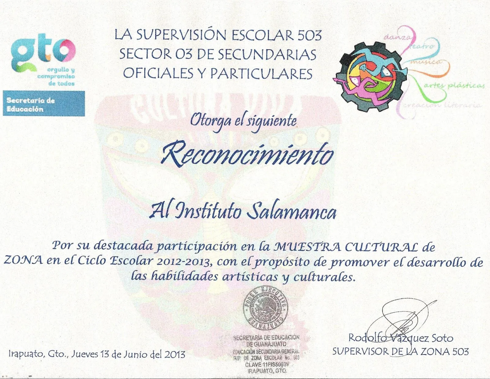 Reconocimiento escolar - Imagui