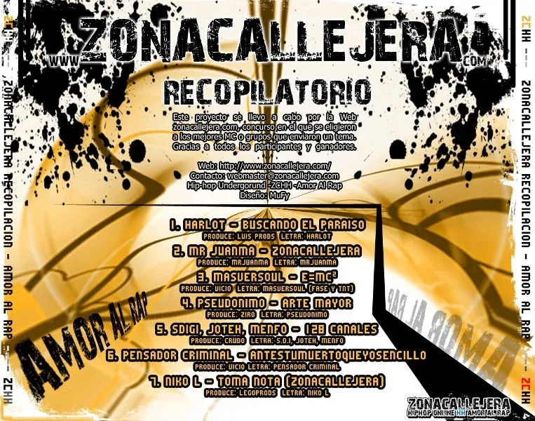 Recopilatorio zonacallejera - Amor al Rap » Álbum Hip Hop Groups