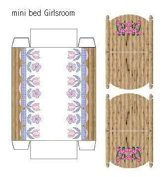 Recortable habitación de los niños de casas de muñecas. Maquetas ...