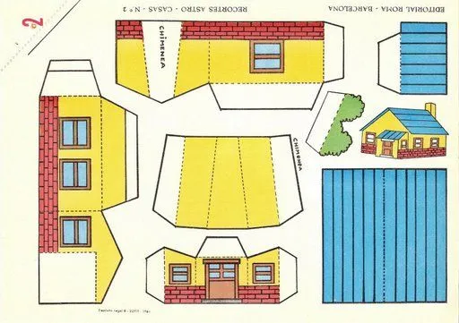 RECORTABLES DE CASAS Y CASTILLOS