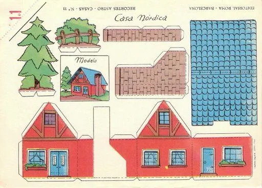 RECORTABLES DE CASAS Y CASTILLOS