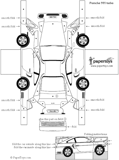 RECORTABLES COCHES PARA COLOREAR | Dibujos para colorear