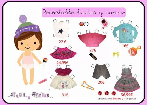 Recortables exclusivos eb&m-hadas y cuscús « escarabajos bichos y ...