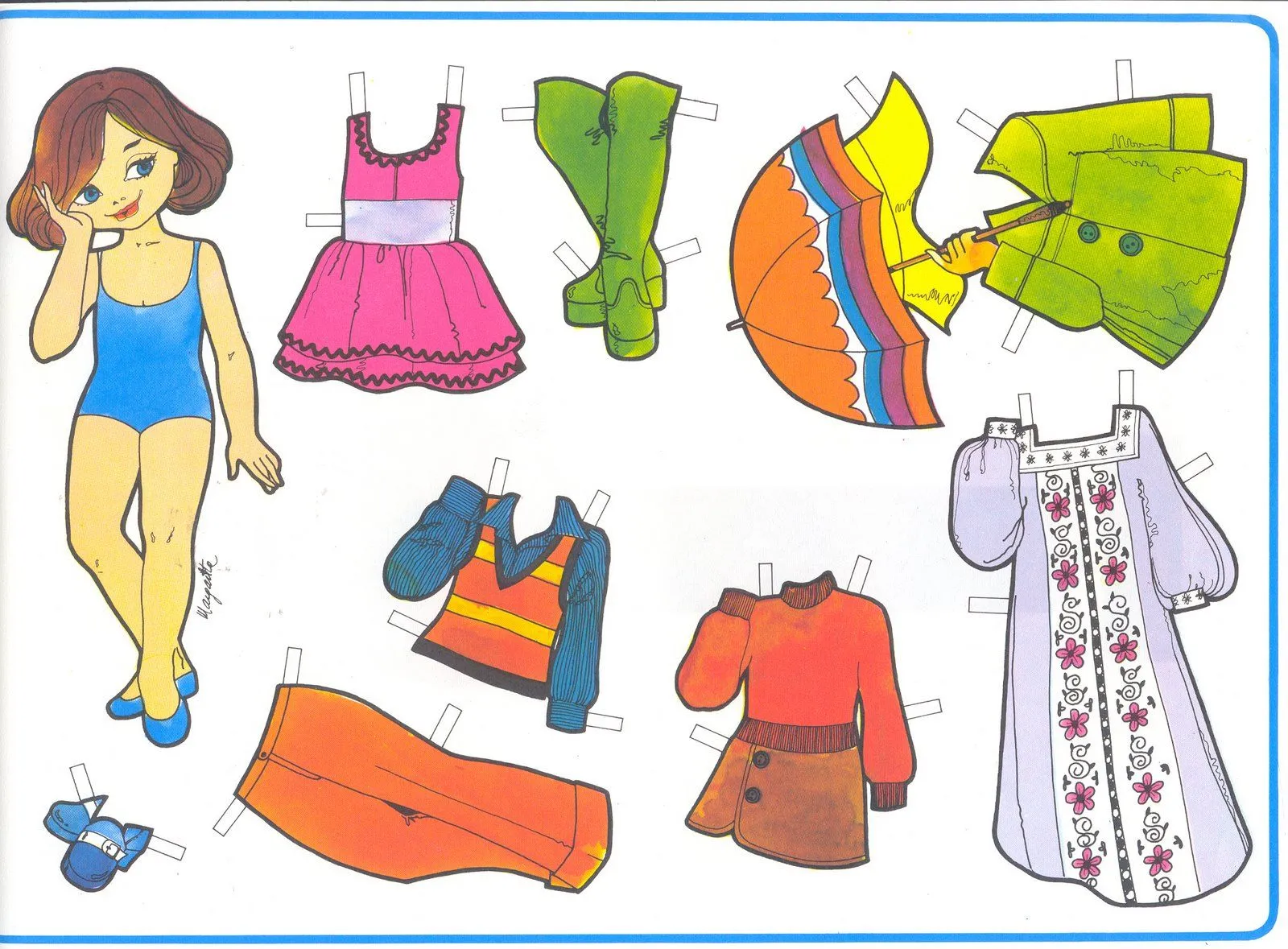 Recortables de muñecas / Paper dolls 4 - Manualidades a Raudales