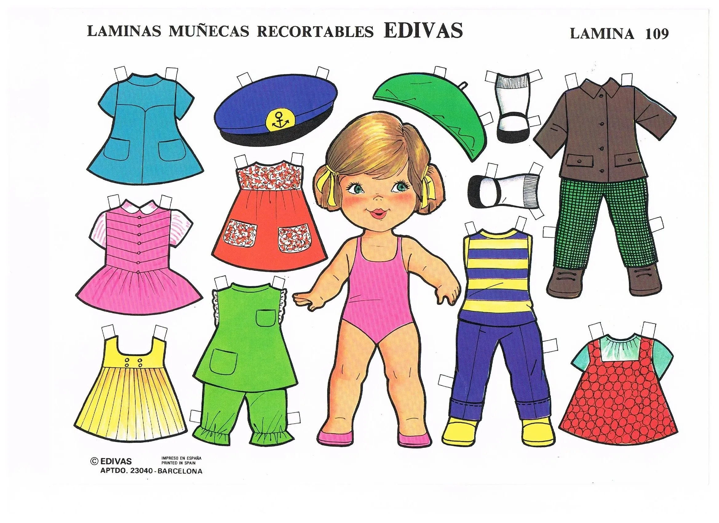 Recortables de muñecas / Paper dolls 8 - Manualidades a Raudales