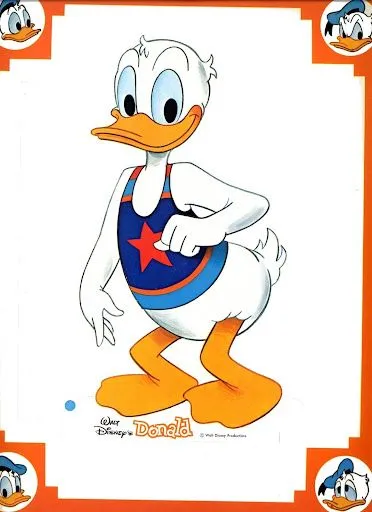 RECORTABLES PATO DONALD