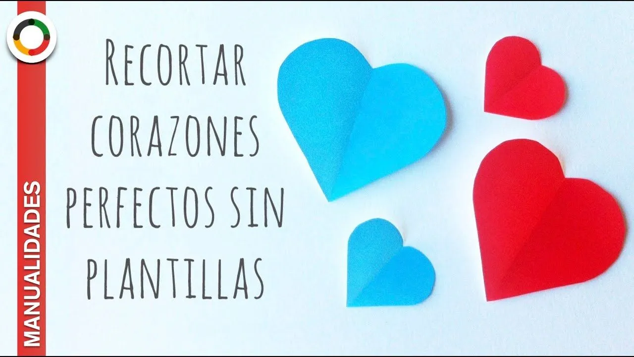 Cómo recortar un corazón perfecto (sin plantillas ni moldes) - YouTube