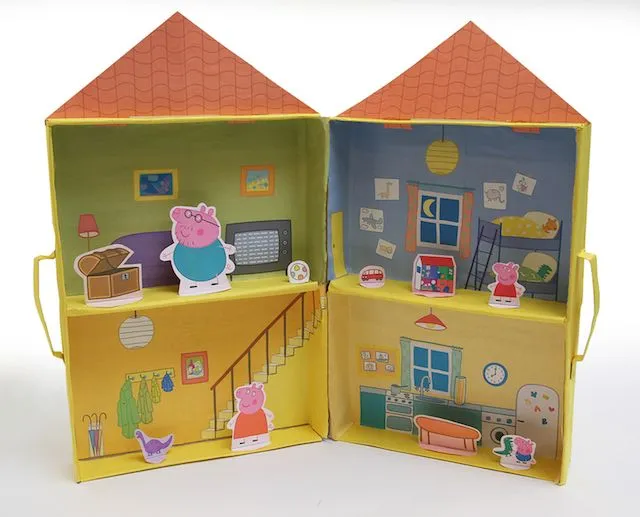 recortar y pegar Casa de Peppa Pig para imprimir y montar