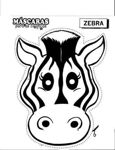 Zebra Mask free coloring pages | Coloring Pages