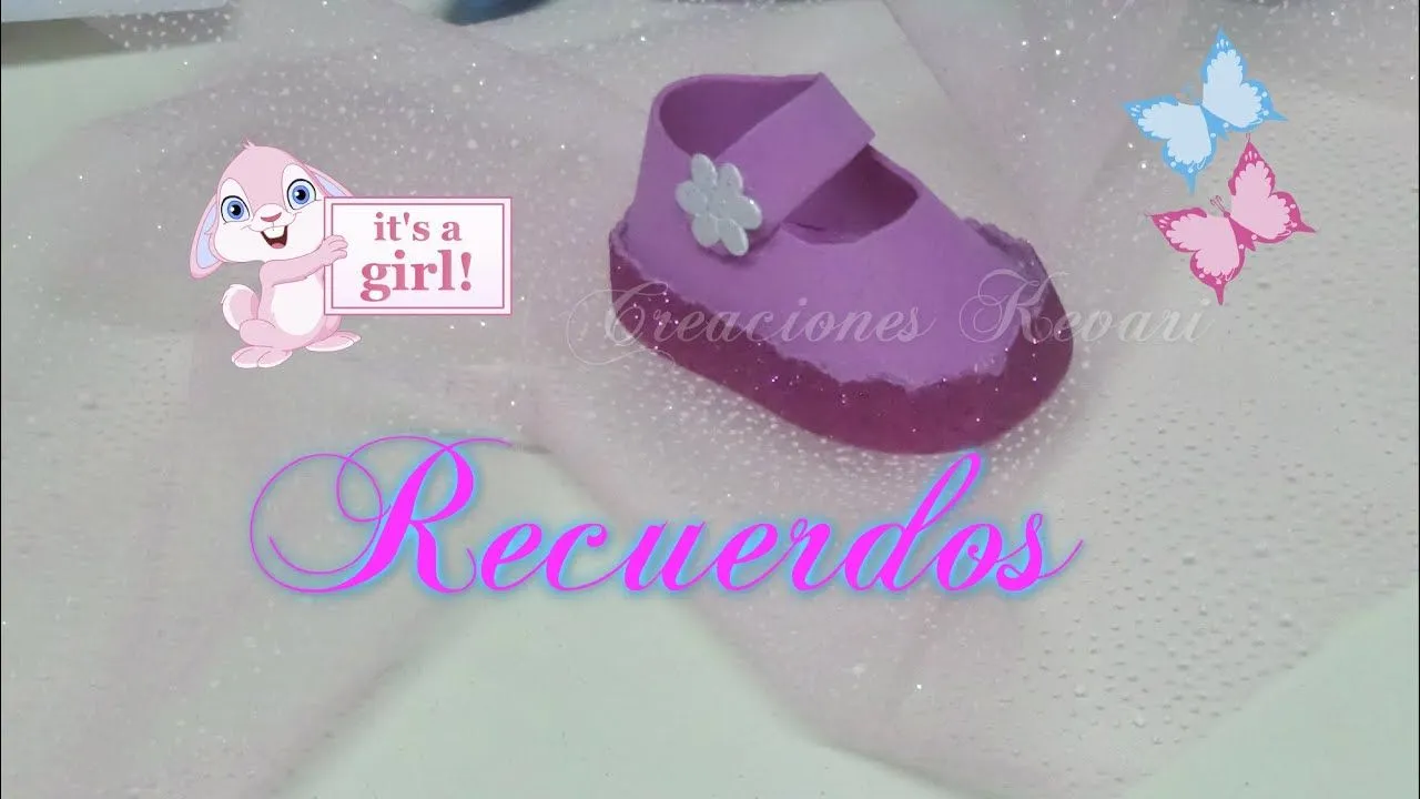 Recuerdo para Baby Shower Zapatito Foamy de Bebe Dulcero/ Baby Shower Shoes  - YouTube