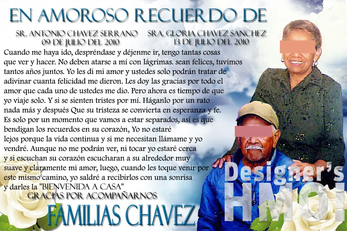 Recuerdo – Recuerdo luctuoso | Designer's HMO!