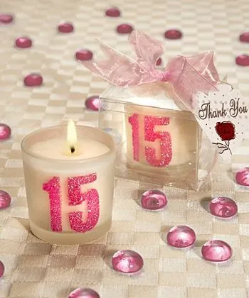 Recuerdos de 15 años – Velas con número 15 | Miss XV | Pinterest ...