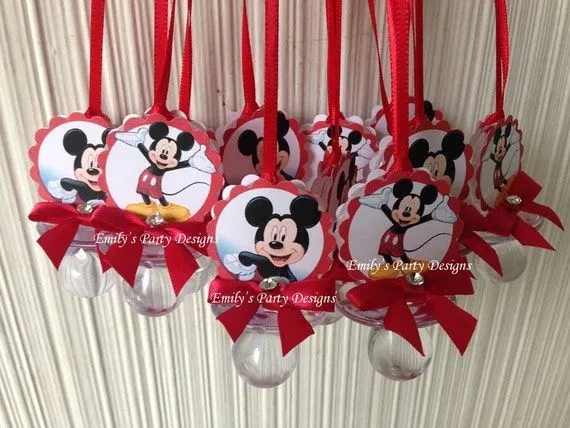 Mickey Mouse Baby Shower Pacifier Necklac by designsbyemilys