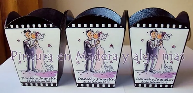 Recuerdos de boda de madera - Imagui