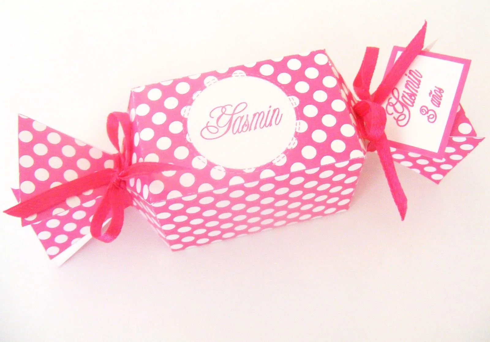 RECUERDOS CON ENCANTO: Caja Caramelo y Vestido Poá Personalizados ...