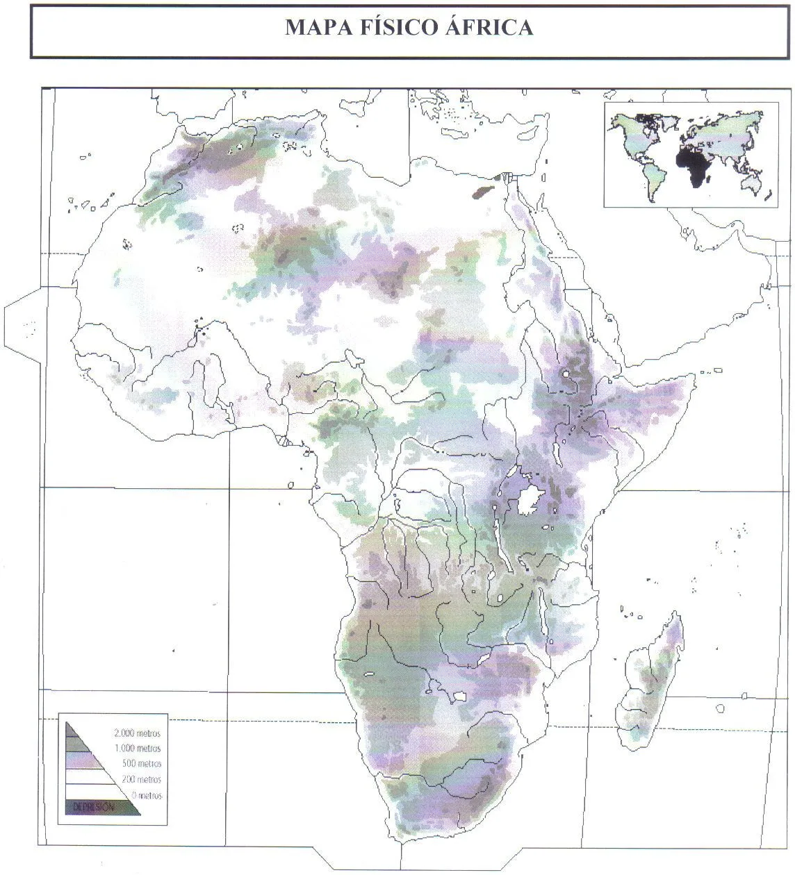 Recursos Didácticos de Ciencias Sociales: MAPAS MUDOS FISICOS