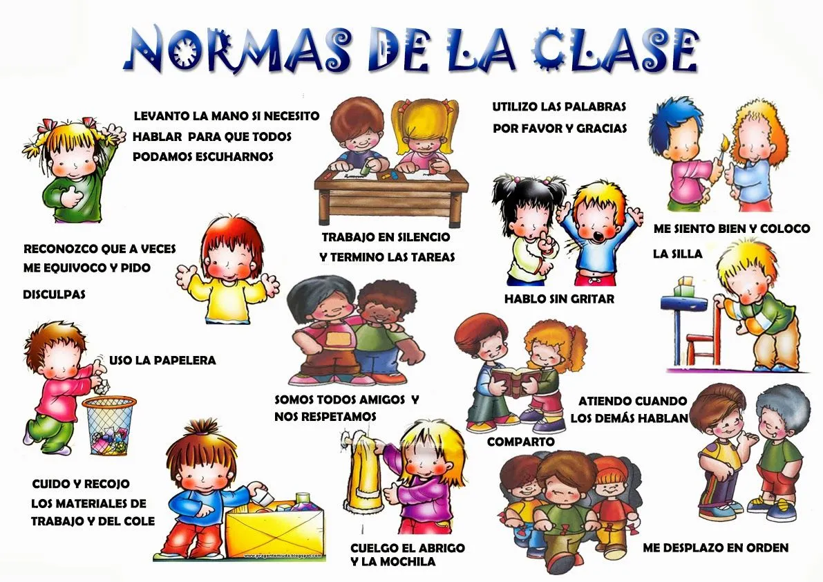 RECURSOS DE EDUCACION INFANTIL: NORMAS PARA EL AULA