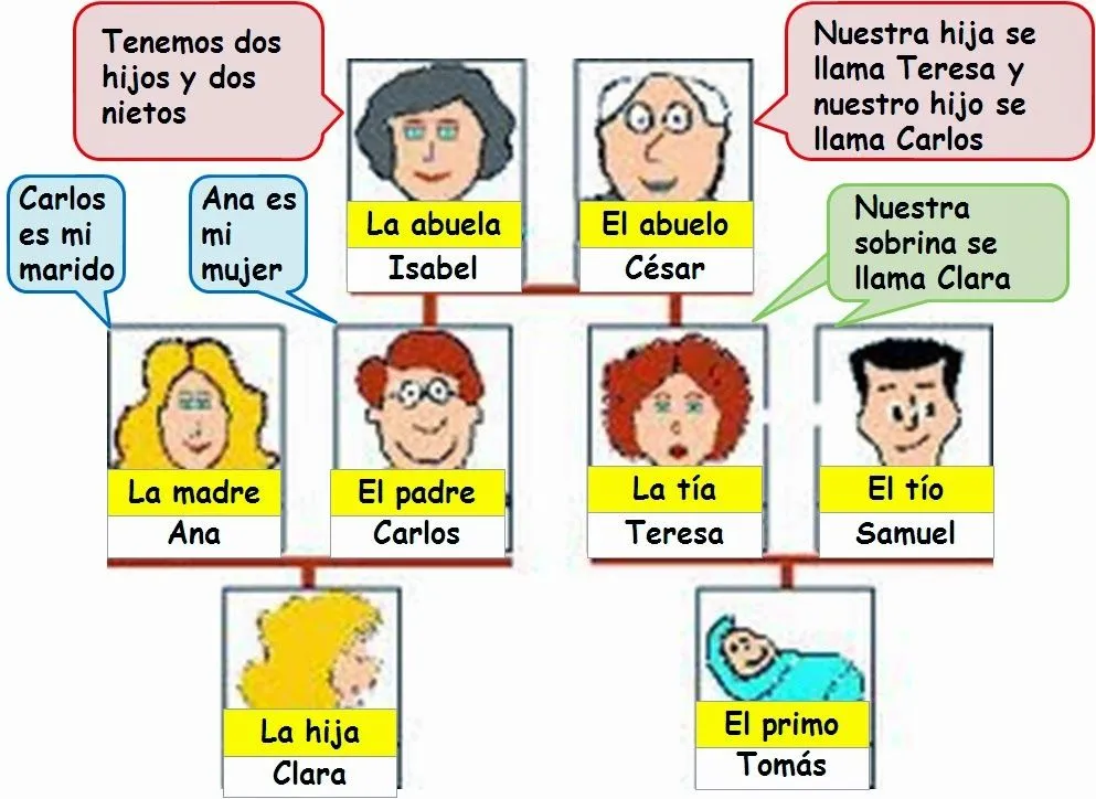 Recursos de educación infantil y primaria: Arbol geneológico