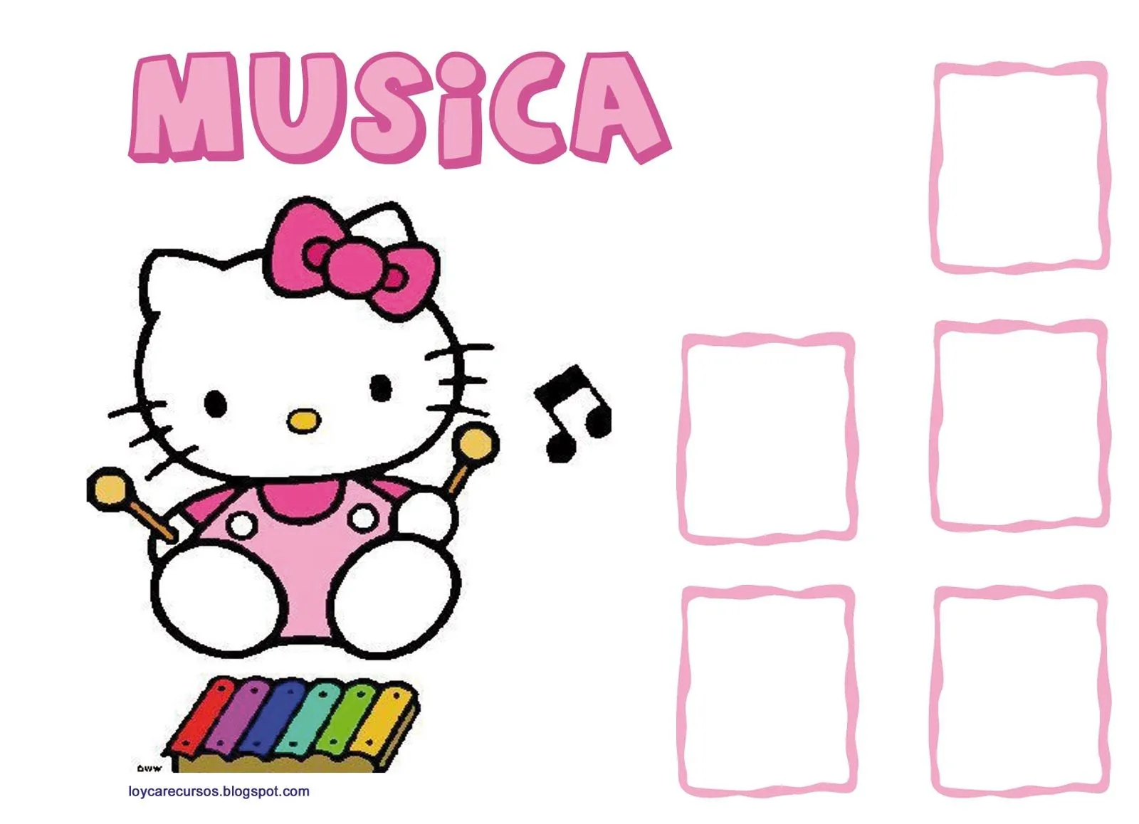 RECURSOS DE EDUCACION INFANTIL: RINCONES HELLO KITTY