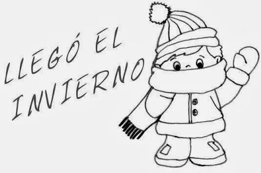 recursos para escuela infantil : PARA COLOREAR EL INVIERNO