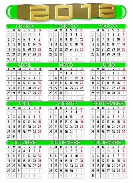 Recursos Graficos Muy Chapines |Design|: calendarios plantillas ...