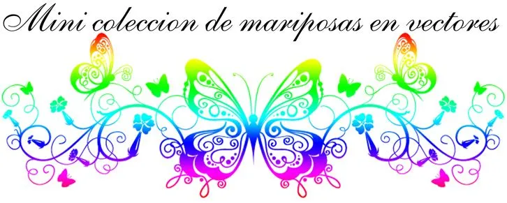 Recursos graficos para diseño.: Mariposas en vectores