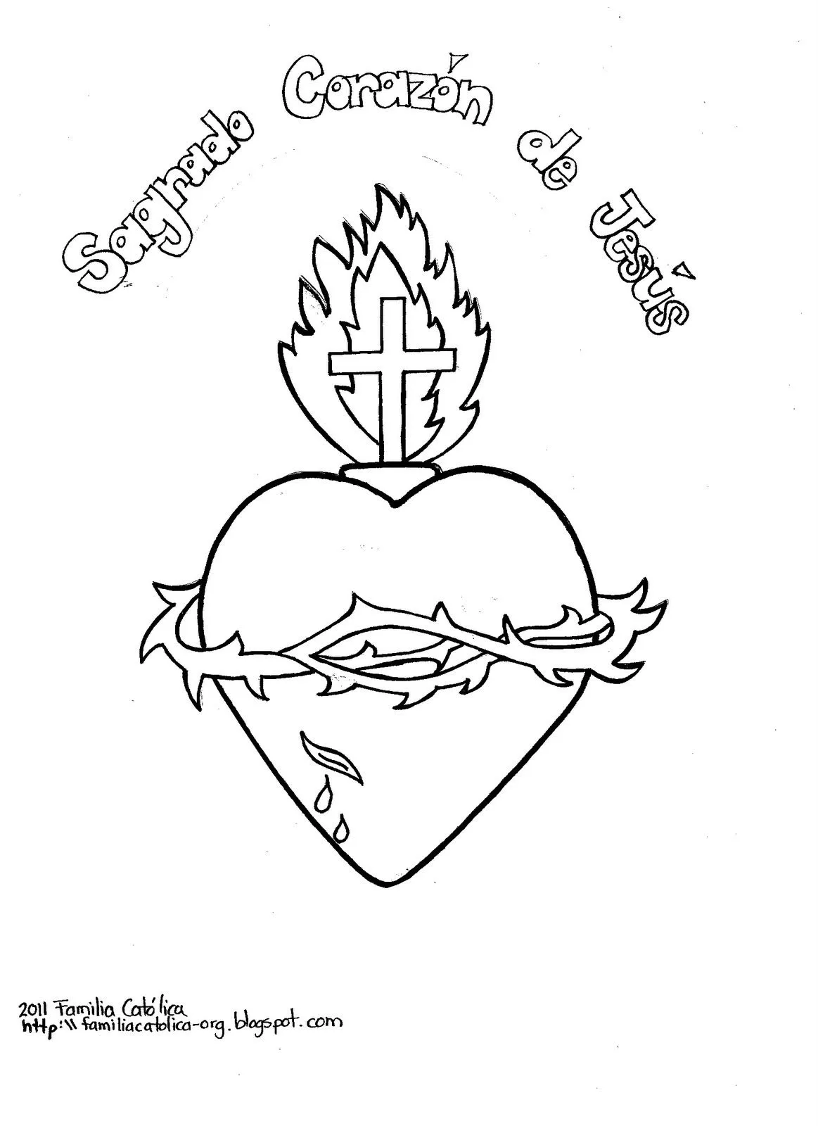 Recursos Pastorales Sopeña: Dibujos del Sagrado Corazón de Jesús ...