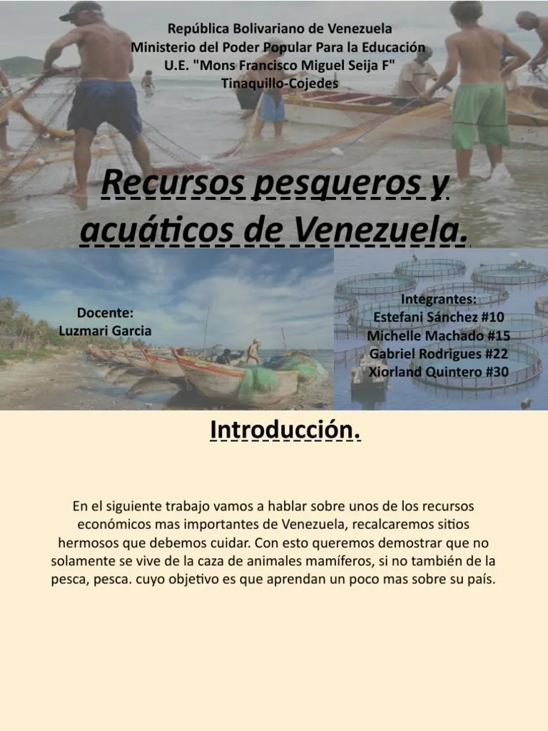 Recursos Pesqueros y Acuáticos de Venezuela | PDF | Acuicultura | Pescado