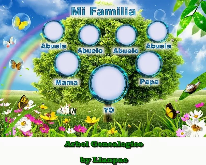 Recursos Photoshop Llanpac: Plantilla Arbol Genealogico para ...