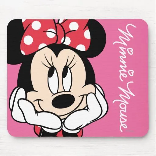 Red & White Minnie 1 Mouse Pad from Zazzle.