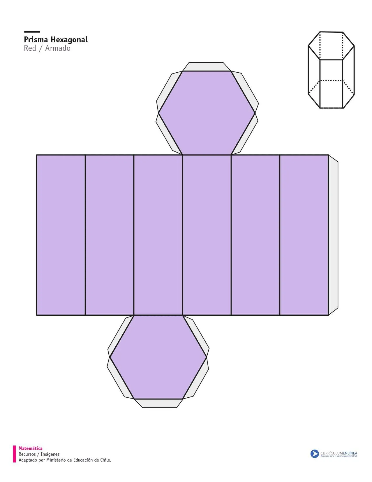 Red de un prisma regular de base hexagonal - Currículum en línea ...