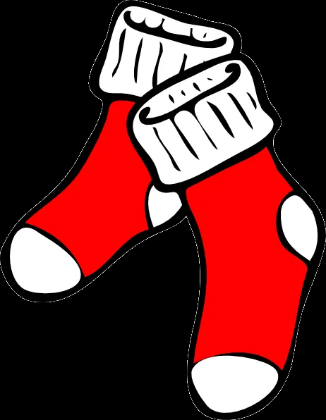 Red Socks Clip Art at Clker.com - vector clip art online, royalty ...