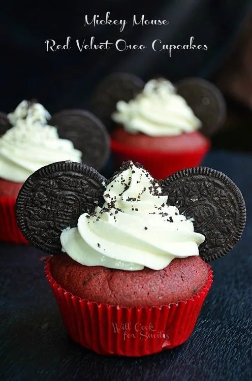 Red Velvet Oreo Cupcakes - Will Cook For Smiles