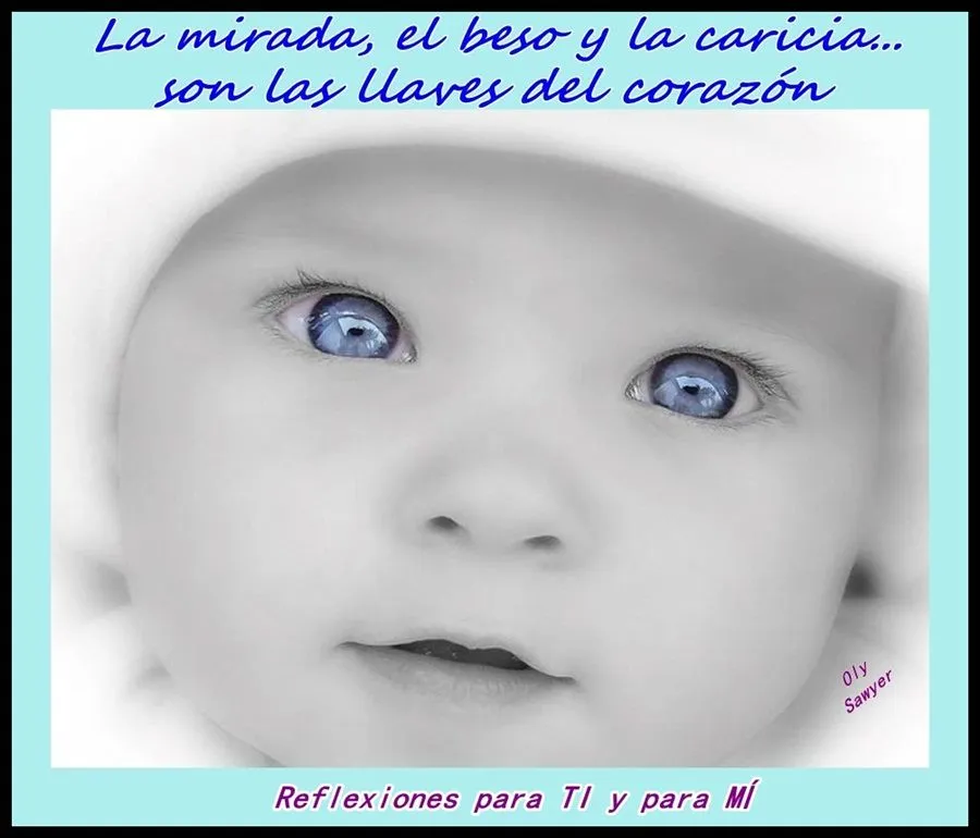 Reflexiones para TI y para MÍ: * La mirada, el beso y la caricia...