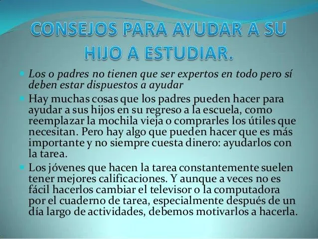 Reflexiones para los padres de familia