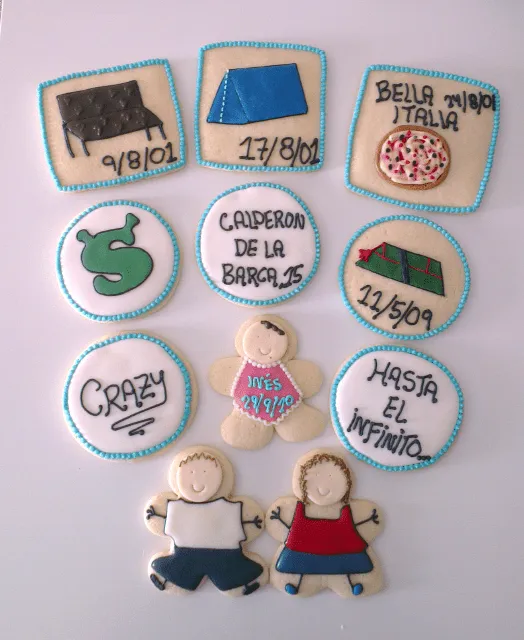 Galletas decoradas para un regalo de aniversario - Paperblog