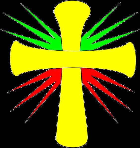 Reggae Cross Clip Art at Clker.com - vector clip art online ...