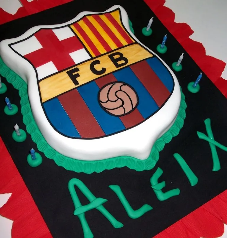 REGINA - TARTAS CON ARTE: Tarta escudo Futbol Club Barcelona