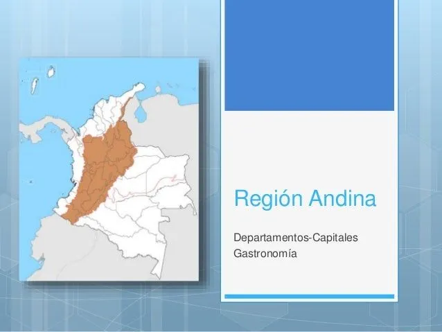 Región andina - Gastronomia - Capitales