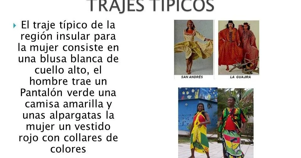 REGION INSULAR: TRAJES TIPICOS