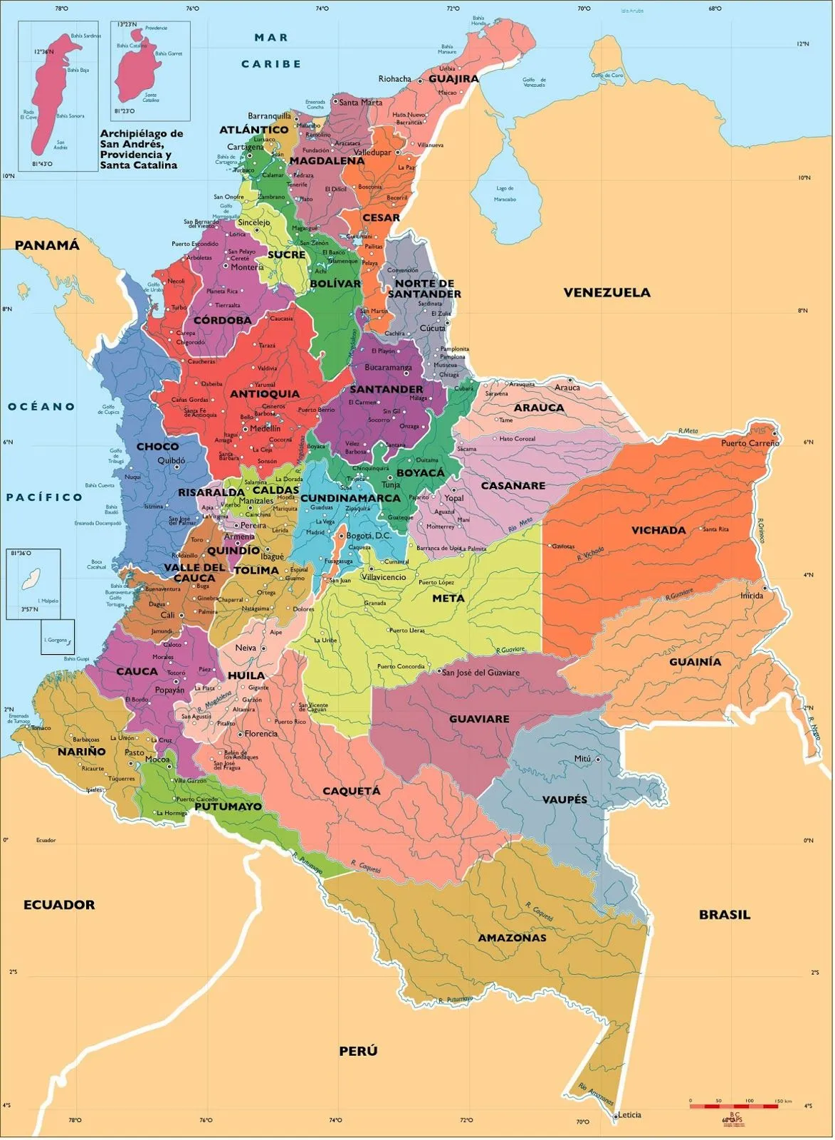 regiones y departamentos mapa de colombia picture MEMES Pictures