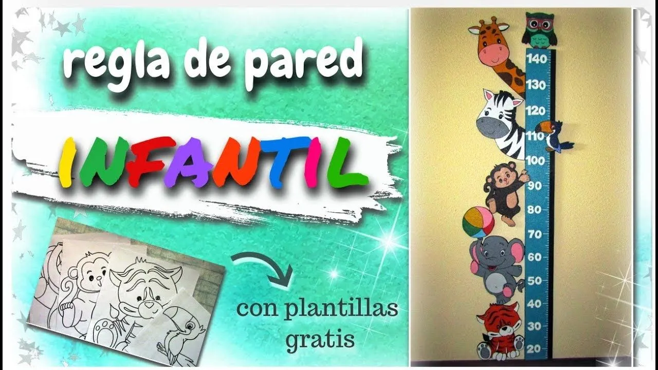 REGLA DE PARED INFANTIL | paso a paso - YouTube