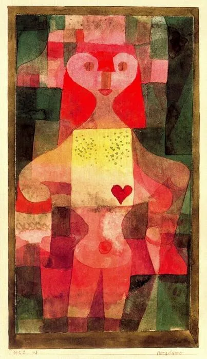 Reina de corazones de Paul Klee (1879-1940, Switzerland)