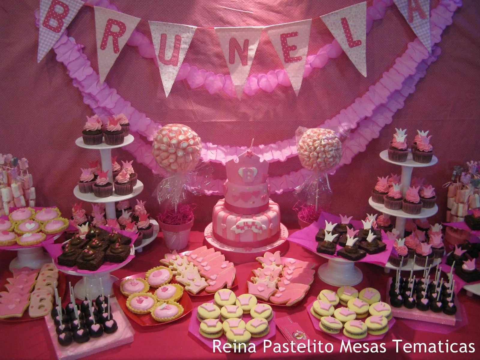 Reina Pastelito Cupcakes Tortas: Mesa Dulce Princesas, Torta ...