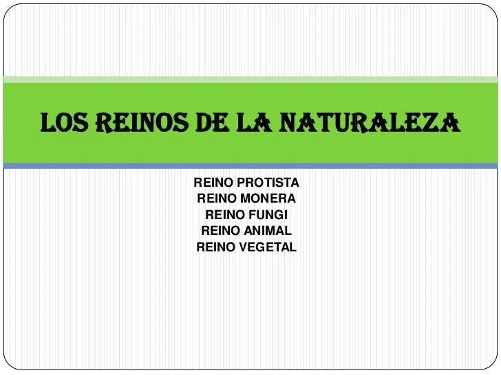 Los reinos de la naturaleza 4 semestre