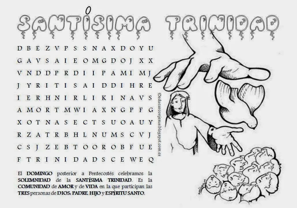 RELIALBA: SOPA DE LETRAS SOBRE LA SANTÍSIMA TRINIDAD.