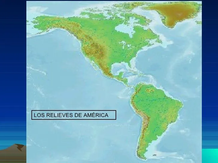 Relieves de América